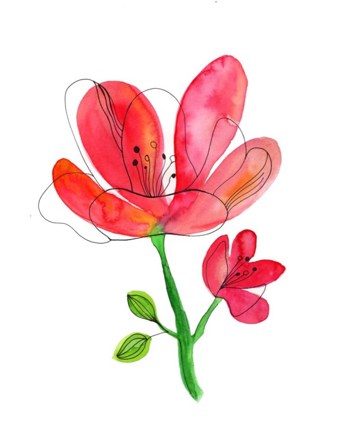 Watercolour Flower
